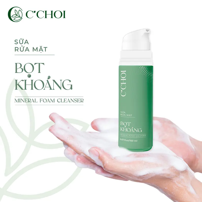 Sữa rửa mặt bọt khoáng C'Choi - Mineral Foam Cleanser