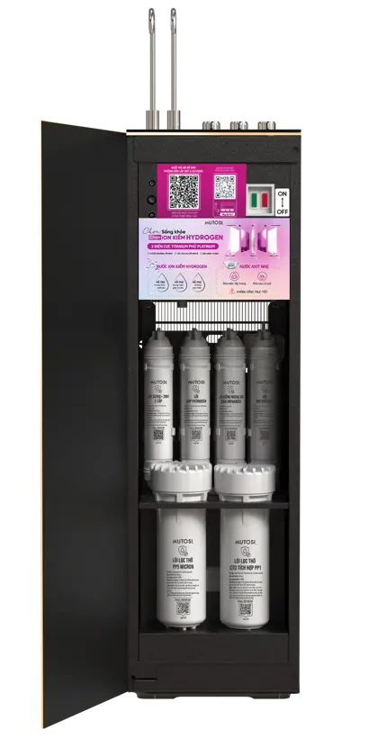 Máy lọc nước điện giải ion kiềm hydrogen nóng lạnh nguội Mutosi MP-P88N