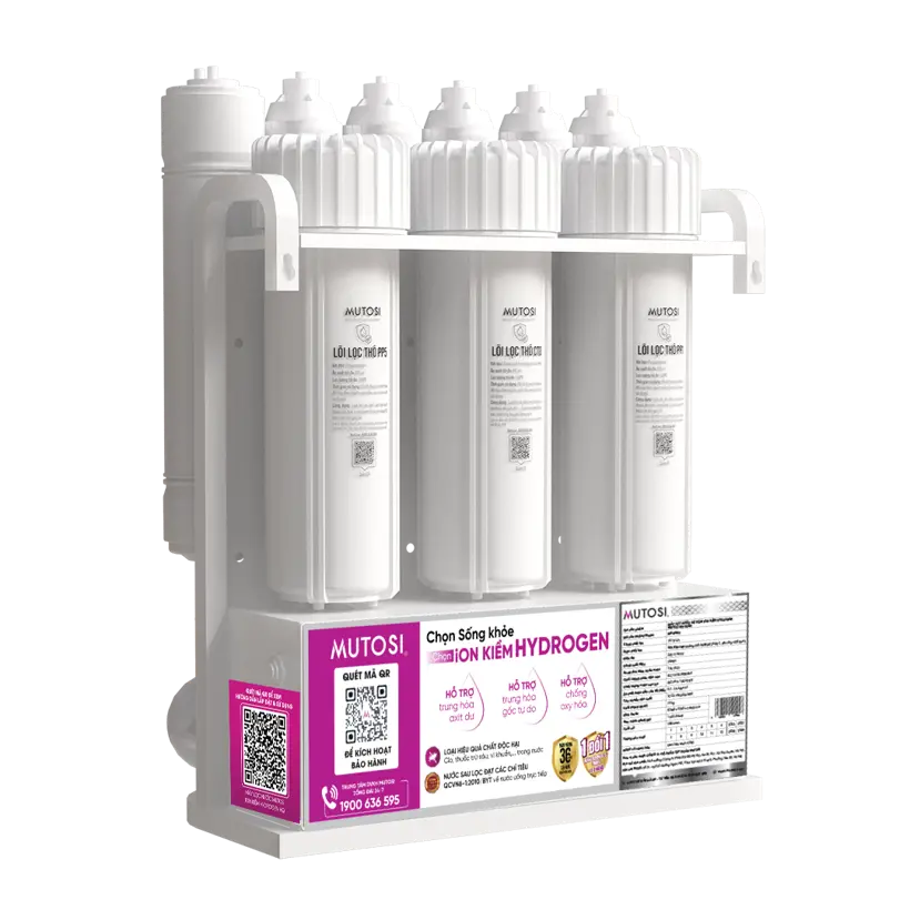 Máy lọc nước để gầm ion kiềm hydrogen Mutosi MP-U28H