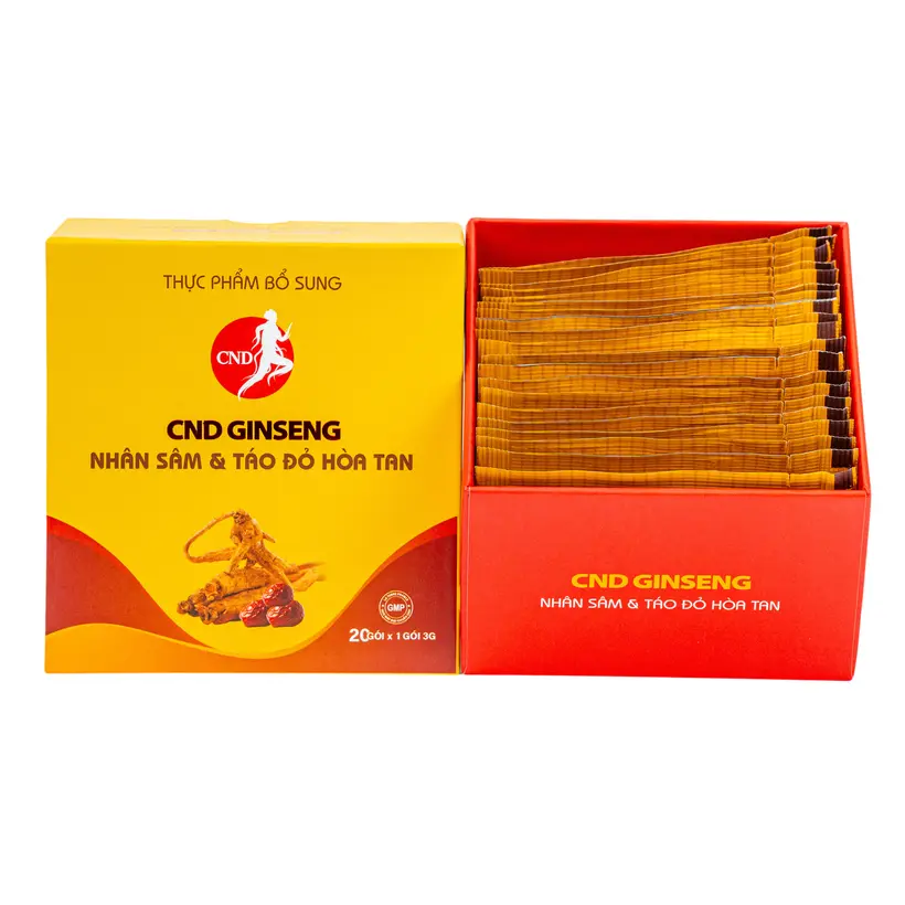 Nhân sâm và táo đỏ hòa tan (kèm túi)