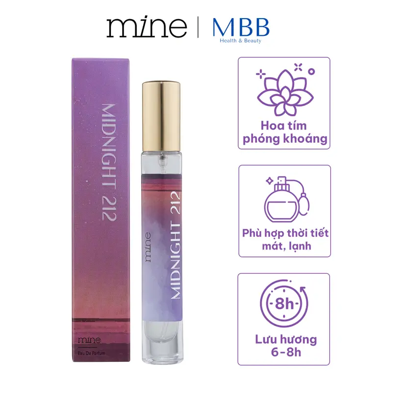Nước hoa nữ Mine Midnight lưu hương 6-8h 9ml