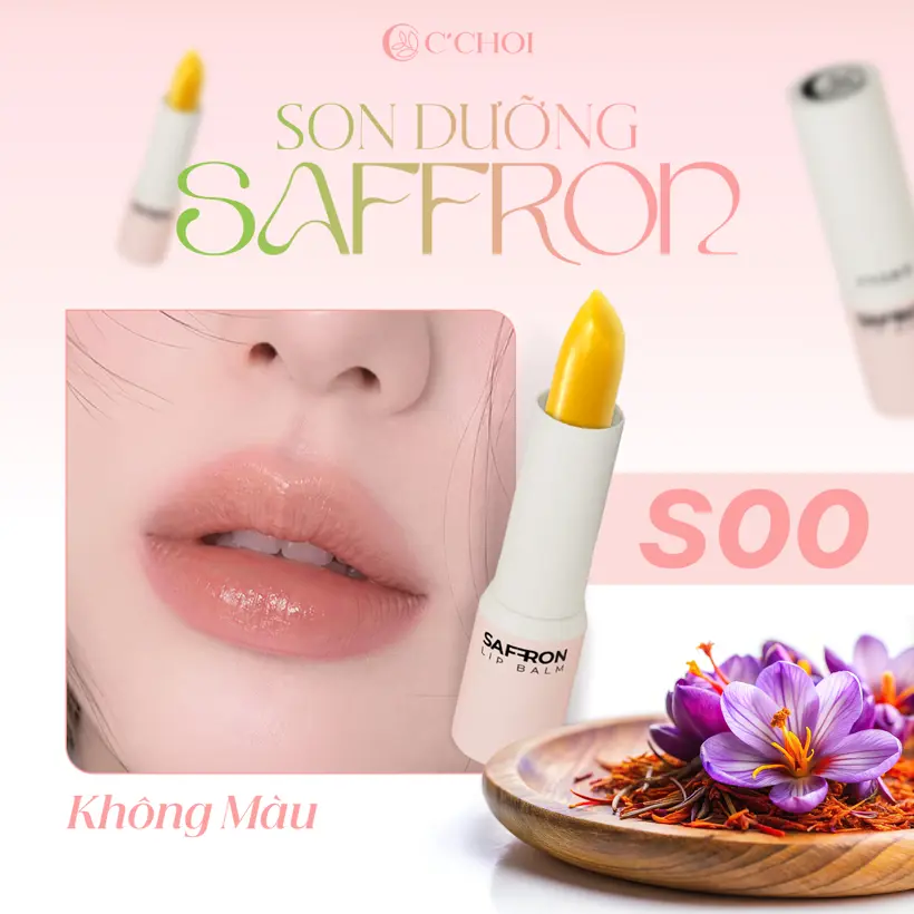 Son Dưỡng Saffron C’Choi Không Màu